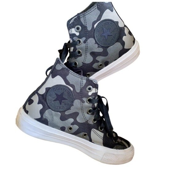 Converse Chuck Taylor II Reflective Charcoal Camo High-Top 2015 Release Size 7.5 - Picture 1 of 12